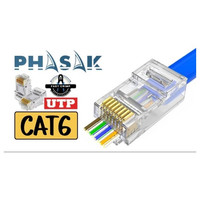 PASHAK Conector RJ45 FastCrimp Cat. 6 UTP AWG22 (Pack 10)-1SX PASHAK Conector RJ45 FastCrimp Cat. 6 UTP AWG22 (Pack 10)